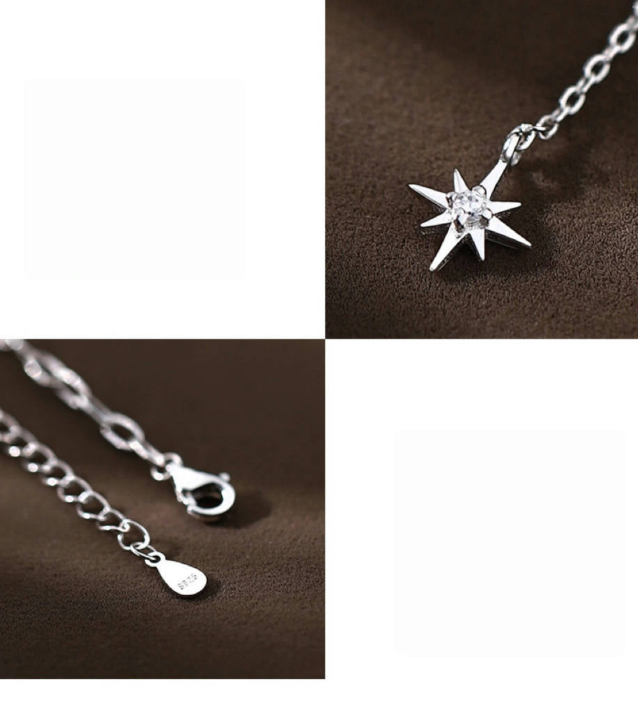 Octagram star ＆ pearl necklace