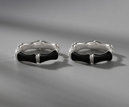 Bamboo hoop earring